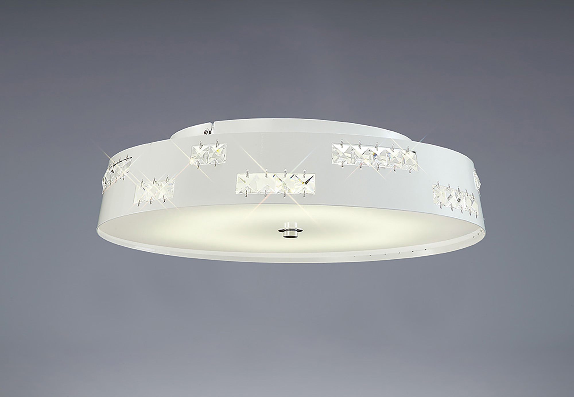 IL80003  Phoenix Crystal 18W LED  Flush Ceiling Light